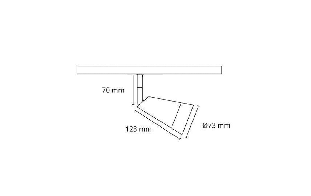 Zip Glass spot 6W LED 2000-2800K dim to warm-Zip spotskinne-Sg Armaturen As-Hvit-3200980-Lightup.no