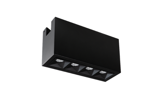 Zip Inspire 150 4 lys 470lm 2700K Ra 98 Faseavsnitt 8W LED-Zip spotskinne-Sg Armaturen As-Svart-3205344-Lightup.no