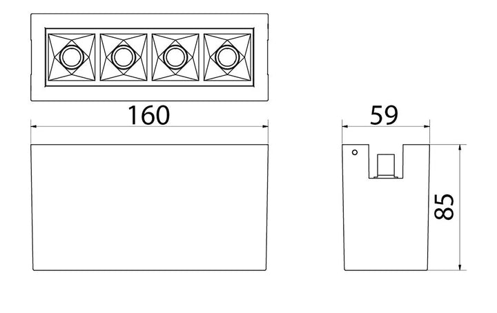 Zip Inspire 150 4 lys 470lm 3000K Ra 98 Faseavsnitt 8W LED-Zip spotskinne-Sg Armaturen As-Hvit-3205343-Lightup.no
