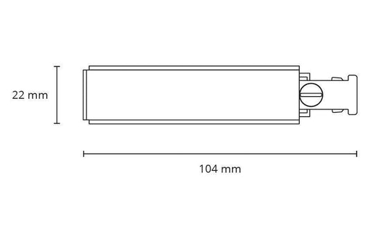 Zip Slim endetilkobling-Zip spotskinne-Sg Armaturen As-Svart-3201623-Lightup.no