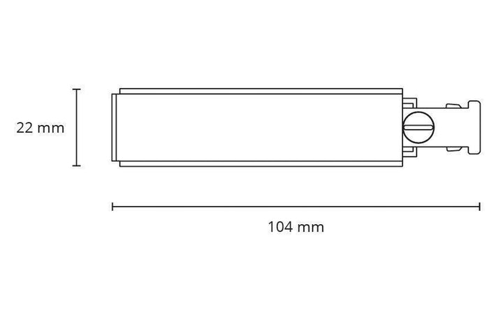 Zip Slim endetilkobling-Zip spotskinne-Sg Armaturen As-Svart-3201623-Lightup.no