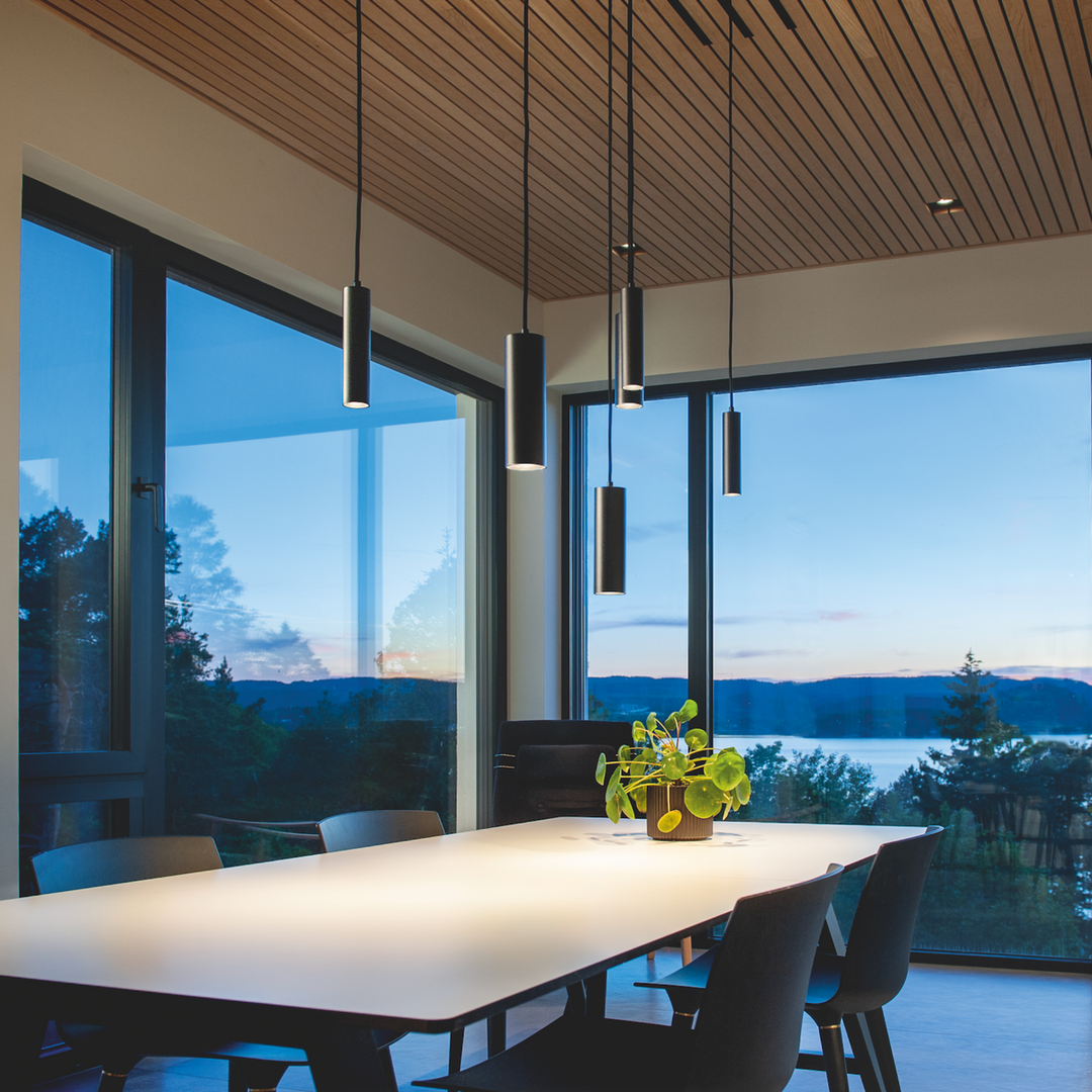 Zip Tube Micro pendel 7W LED 2700K-Takpendler-Sg Armaturen As-Svart-3203666-Lightup.no