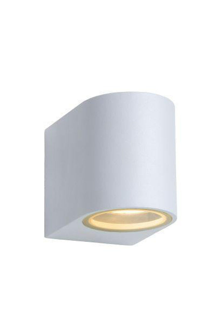 Zora round vegglampe ned rund utendørs IP44-Utebelysning vegg opp og ned-Lucide-Hvit-lc22861/05/31-Lightup.no