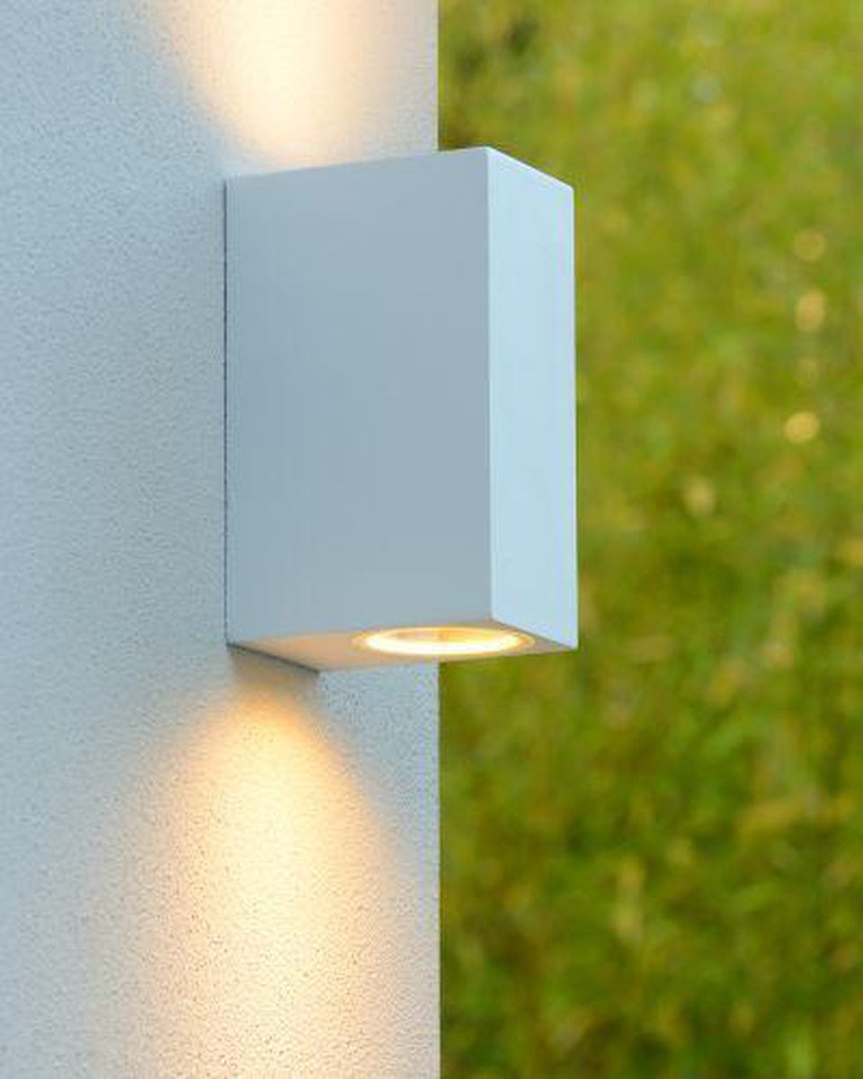 Zora square vegglampe opp/ned utendørs IP44-Utebelysning vegg opp og ned-Lucide-Svart-lc22860/10/30-Lightup.no