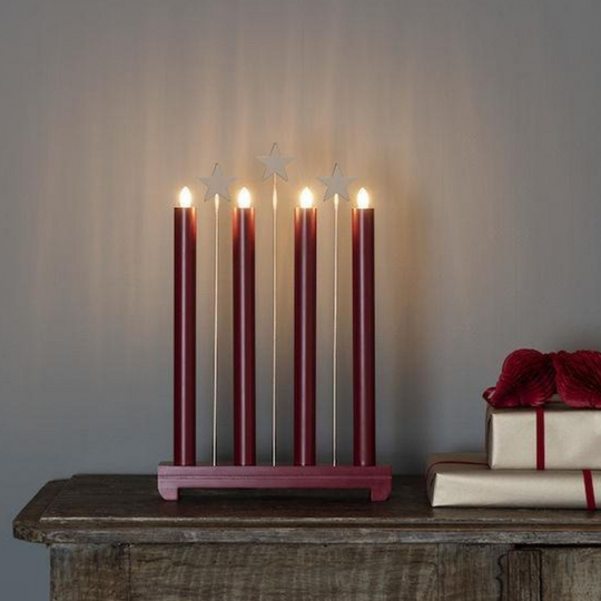 Adventsstake med stjerner-Julebelysning adventsstake-Konstsmide-3974-510-Lightup.no