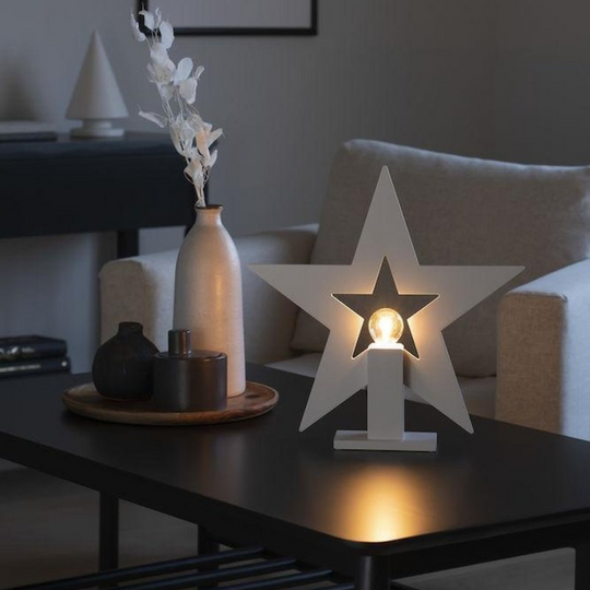 Adventsstjerne på fot 35 cm-Julebelysning adventstjerne-Konstsmide-3563-210-Lightup.no