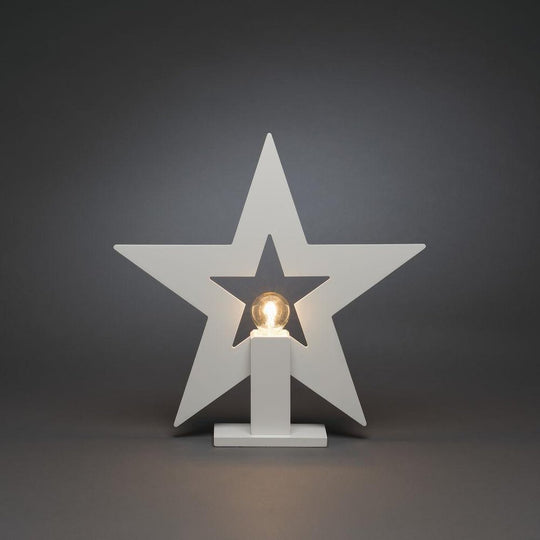 Adventsstjerne på fot 35 cm-Julebelysning adventstjerne-Konstsmide-3563-210-Lightup.no