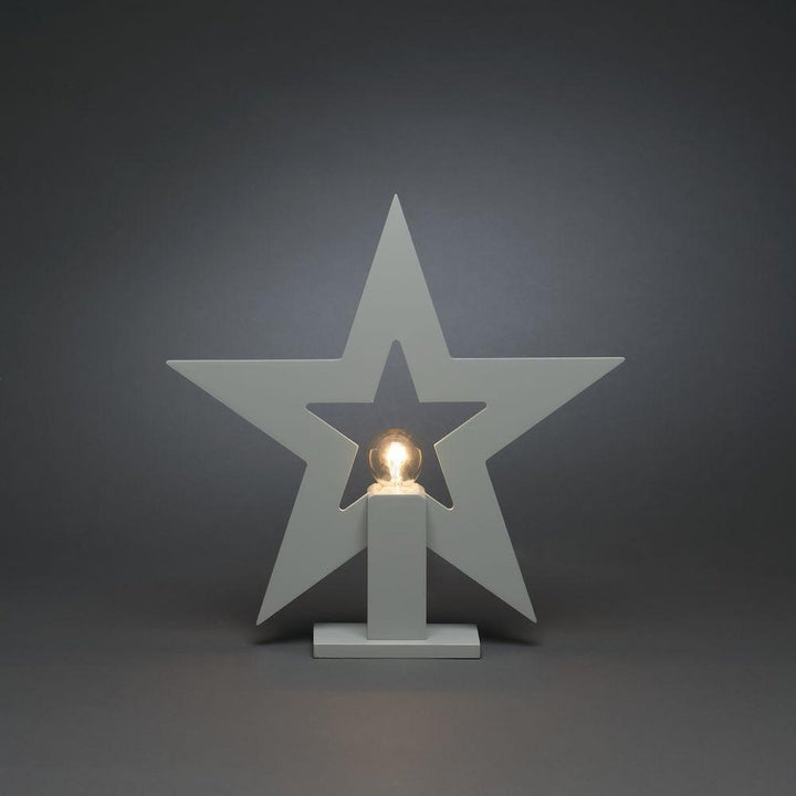 Adventsstjerne på fot 35 cm-Julebelysning adventstjerne-Konstsmide-3563-310-Lightup.no