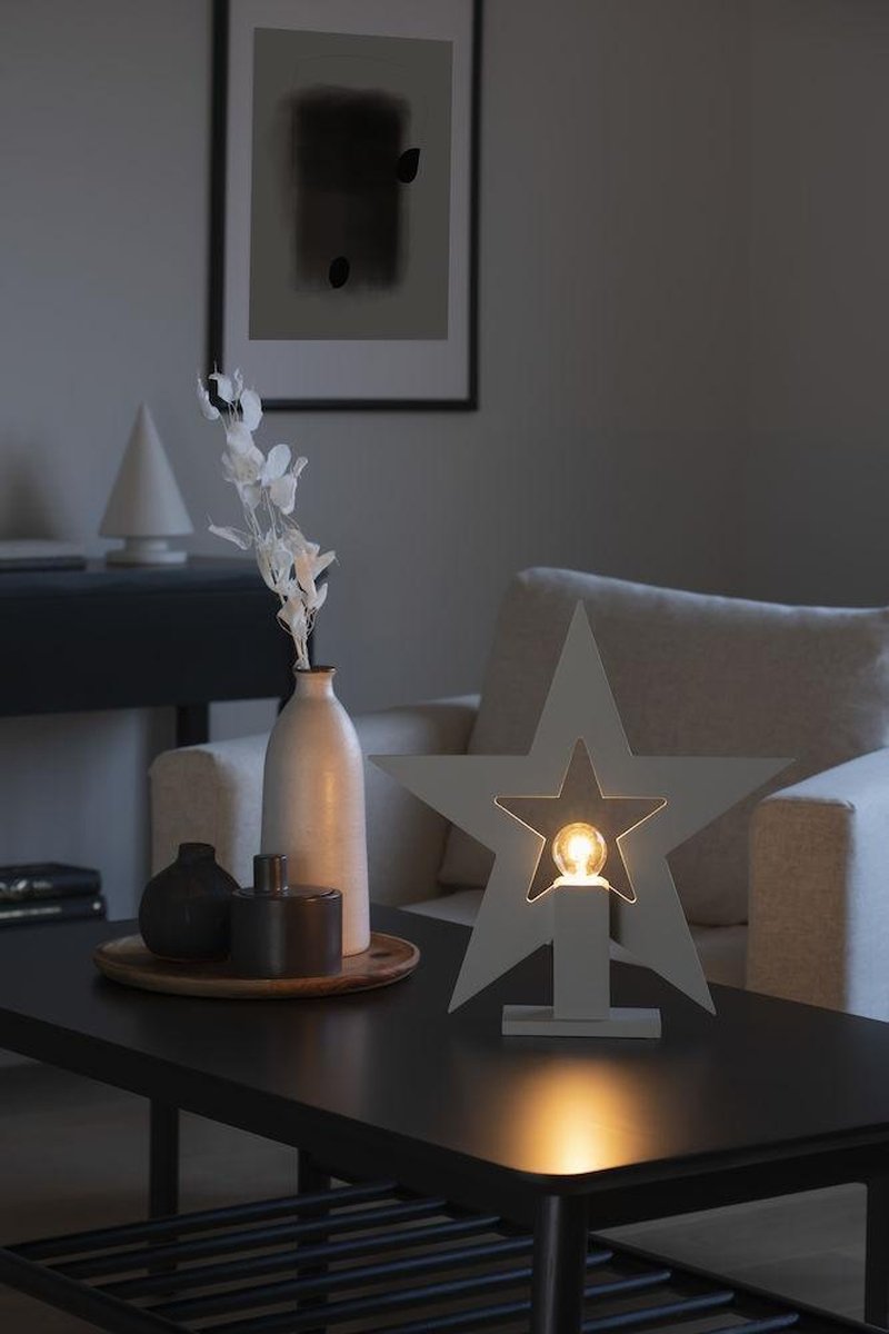 Adventsstjerne på fot 35 cm-Julebelysning adventstjerne-Konstsmide-3563-310-Lightup.no