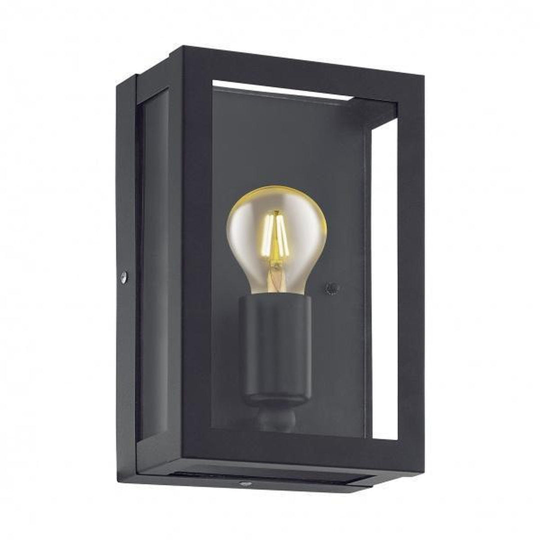 Alamonte vegglampe IP44 - Svart-Utebelysning vegg veggskjold-Eglo-Svart-94831-Lightup.no