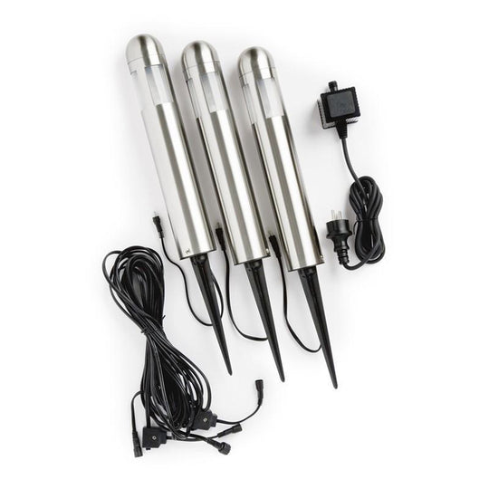 Amalfi 3 stk 35cm inkl transformator - Rustfritt-Utebelysning Hagebelysning-Konstsmide-Rust-7451-000-Lightup.no