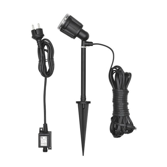 Amalfi markspot 1W-Utebelysning spyd-Konstsmide-Svart-7443-000-Lightup.no