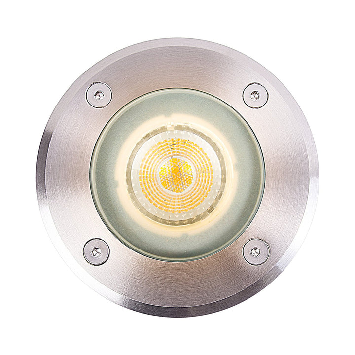 Andor uplight rund nedgravingsspot IP67 GU10 - Rustfritt stål-Utebelysning uplight-Nordlux-Rustfritt stål-2218400034-Lightup.no