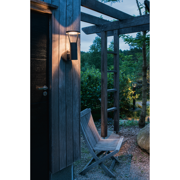 Arco Air utendørs vegglampe 6W Dimbar - Grafitt-Utebelysning vegg klassisk-Sg Armaturen As-Grafitt-3100313-Lightup.no