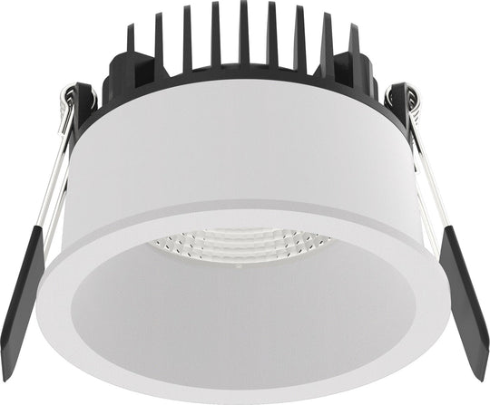 Aria D75 lavtbyggende downlight 7W 2700K IP44 m/flicker free dimbar driver - Hvit-Downlight lavtbyggende-NorDesign-Hvit-397527706+300950350v2-Lightup.no