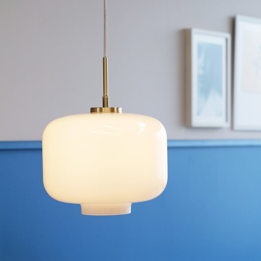 Arp takpendel 25 cm - Messing/Opal glass-Takpendler-Dyberg Larsen-Messing / Opal-DL-8180-Lightup.no