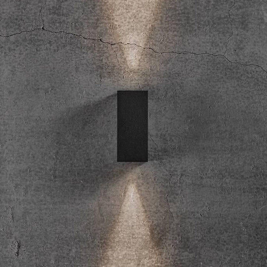 Asbol Kubi vegglampe opp/ned utendørs IP44 - Svart-Utebelysning vegg opp og ned-Nordlux-Svart-2019071003-Lightup.no