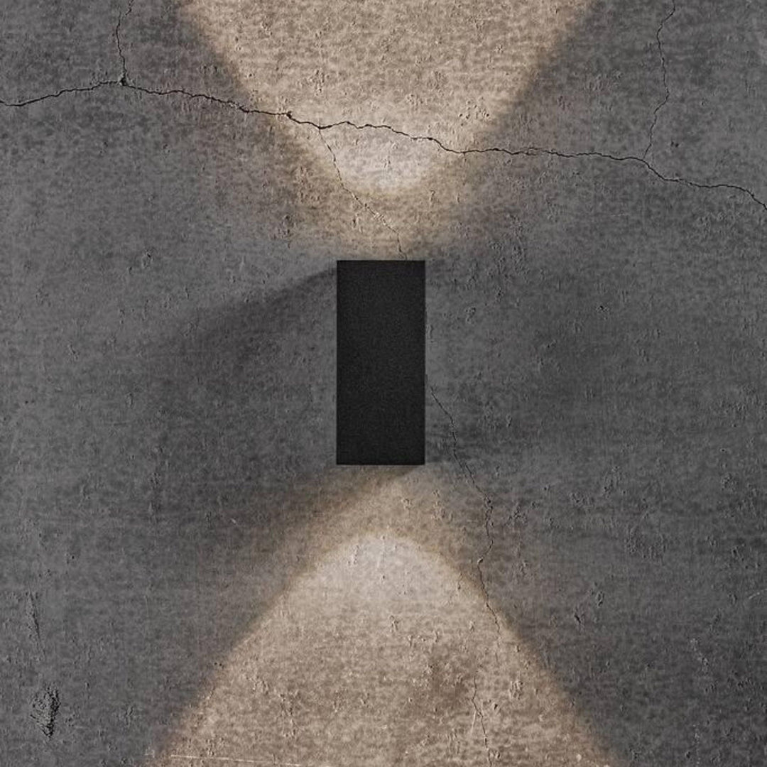 Asbol Kubi vegglampe opp/ned utendørs IP44 - Svart-Utebelysning vegg opp og ned-Nordlux-Svart-2019071003-Lightup.no