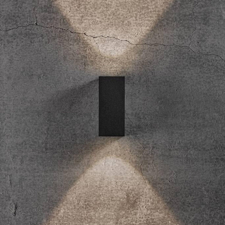 Asbol Kubi vegglampe opp/ned utendørs IP44 - Svart-Utebelysning vegg opp og ned-Nordlux-Svart-2019071003-Lightup.no