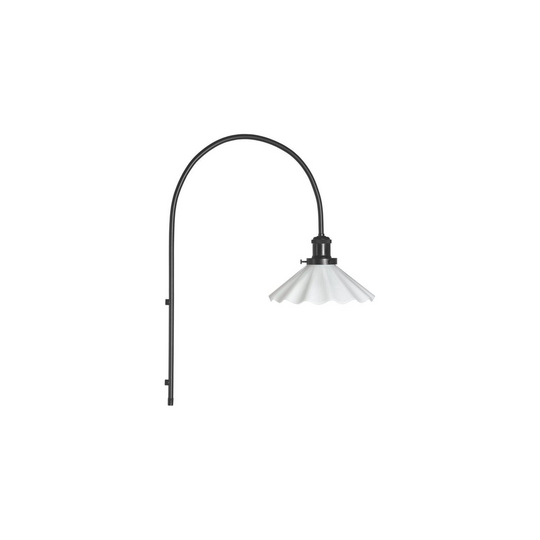 August vegglampe - Hvit med plisse mønster-Vegglamper-Pr home of Scandinavia Ab-Hvit-Prh__3152510-Lightup.no