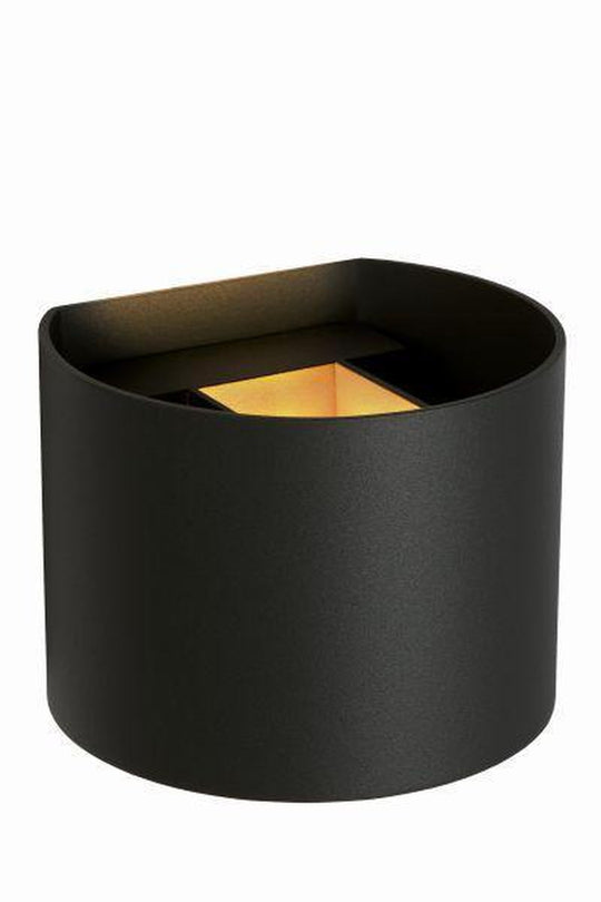Axi round vegglampe opp/ned baderom IP54 6 watt 2700 Kelvin - Svart-Vegglamper-Lucide-Svart-LC69201/06/30-Lightup.no