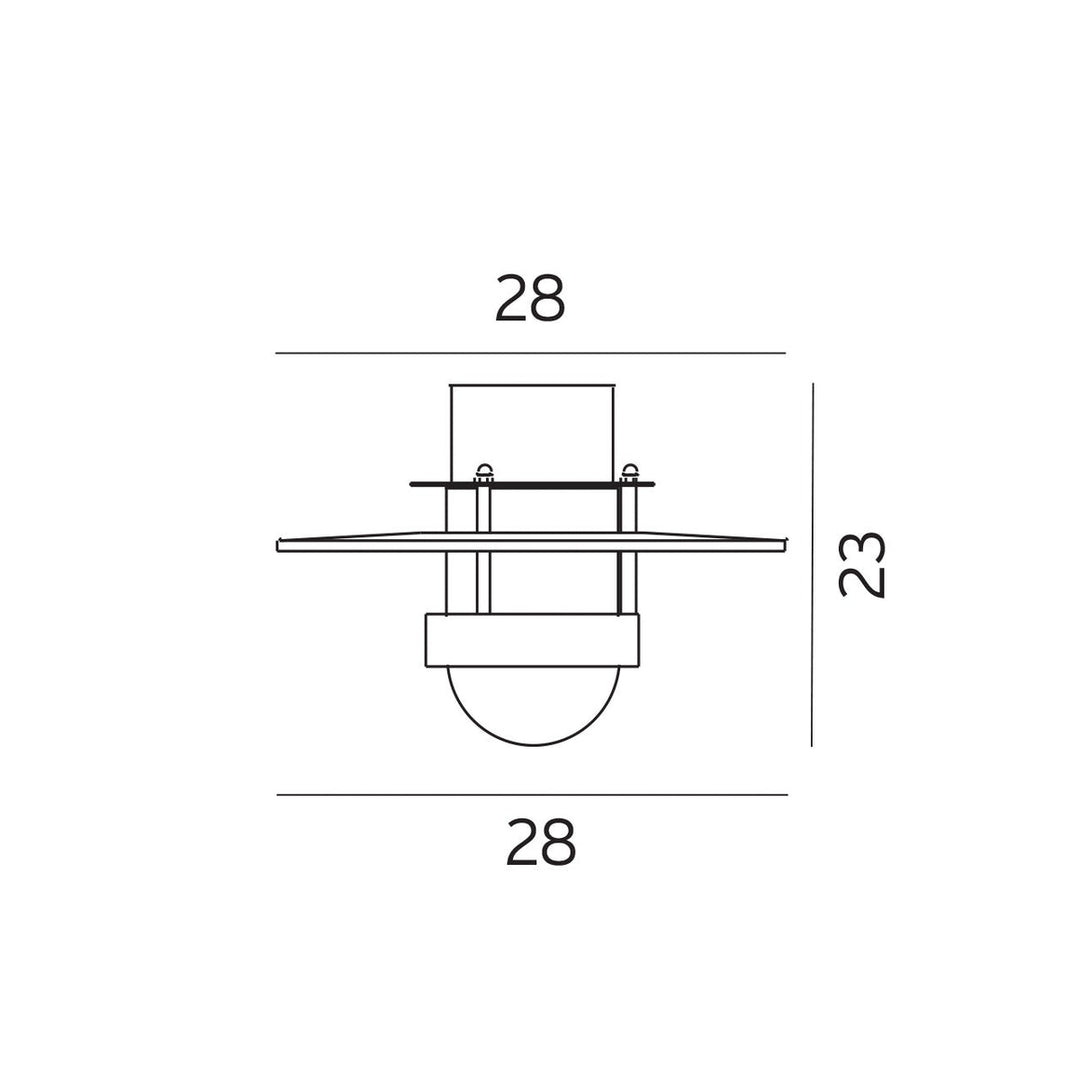 Bergen taklampe - Galvanisert stål-Utebelysning taklampe-Norlys-3101776-Lightup.no