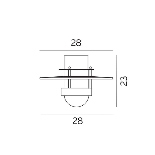 Bergen taklampe - Galvanisert stål-Utebelysning taklampe-Norlys-3101776-Lightup.no