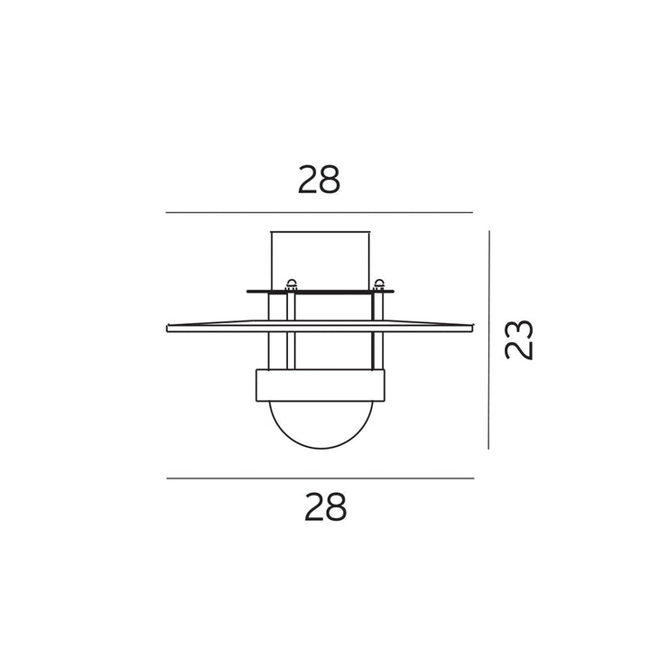 Bergen taklampe - Galvanisert stål-Utebelysning taklampe-Norlys-3101776-Lightup.no