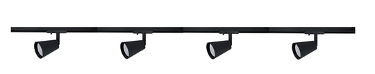 Bocca spotskinne 4 spotter 2 meter - Svart-Spotskinner 230V-NorDesign-Svart-387570105+389560205+389561305+389561205-4-Lightup.no