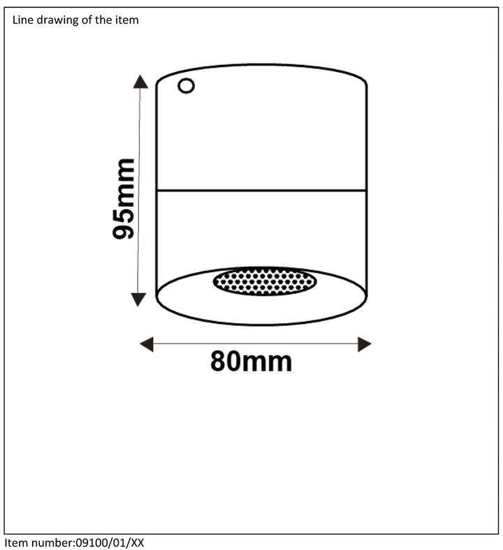 Bodi takspot round GU10-Taklamper-Lucide-Hvit-LC09100/01/31-Lightup.no