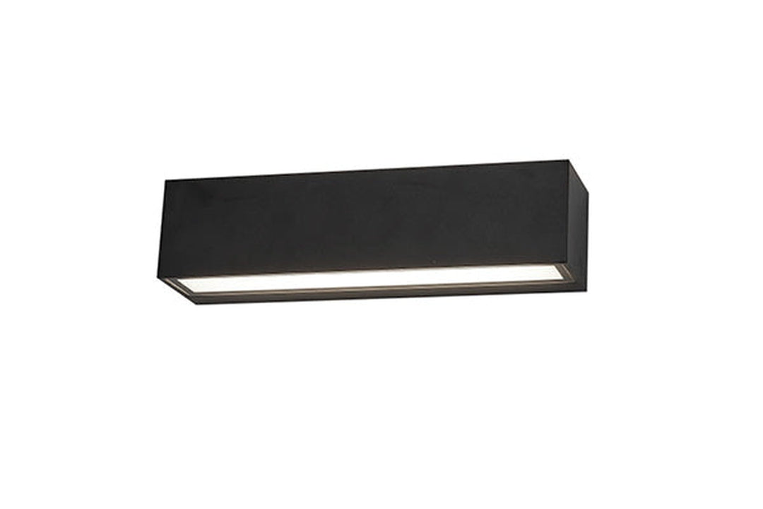 Brick vegglampe utendørs opp/ned IP65 3000K 14,6W Dimbar - Svart-Utebelysning vegg opp og ned-Antidark-Svart-2-237-32-2-Lightup.no