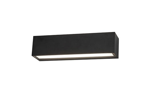 Brick vegglampe utendørs opp/ned IP65 3000K 14,6W Dimbar - Svart-Utebelysning vegg opp og ned-Antidark-Svart-2-237-32-2-Lightup.no