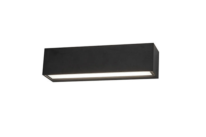 Brick vegglampe utendørs opp/ned IP65 3000K 14,6W Dimbar - Svart-Utebelysning vegg opp og ned-Antidark-Svart-2-237-32-2-Lightup.no