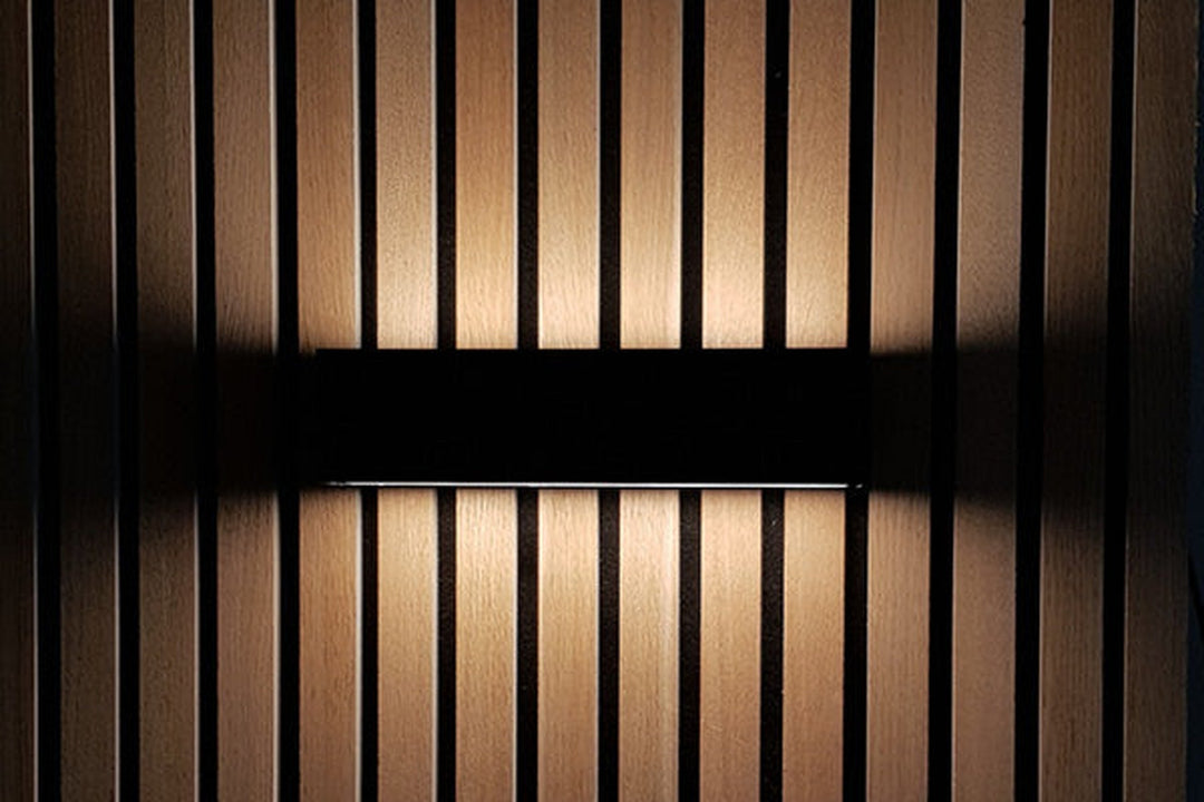 Brick vegglampe utendørs opp/ned IP65 3000K 14,6W Dimbar - Svart-Utebelysning vegg opp og ned-Antidark-Svart-2-237-32-2-Lightup.no