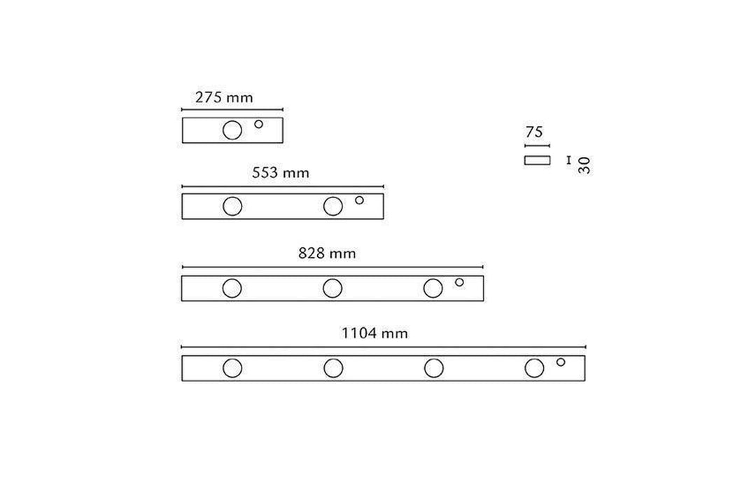 Chef 4X5W LED 2700 Kelvin Ra>90 - Hvit-Kjøkkenbenk belysning-Sg Armaturen As-Hvit-3200733-Lightup.no