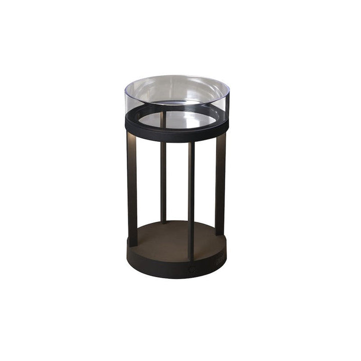 Chieti lanterne bord/gulv 25 cm IP54 oppladbar - Grå-Utebelysning Hagebelysning-Konstsmide-Grå-7821-300-Lightup.no