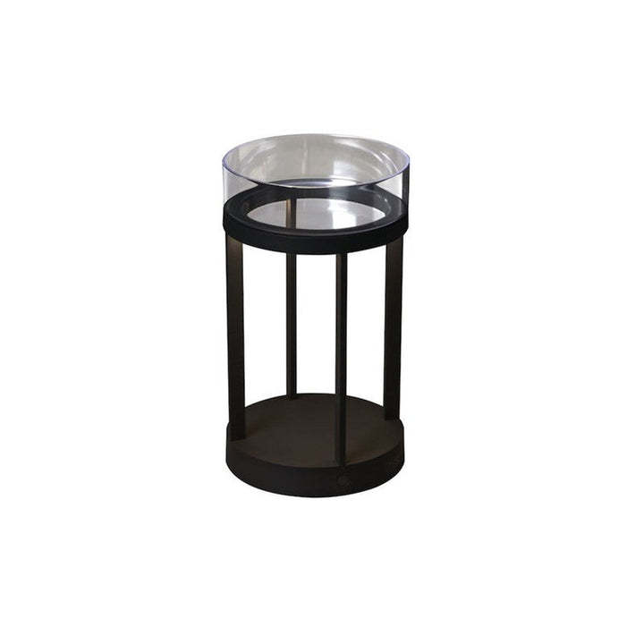 Chieti lanterne bord/gulv 25 cm IP54 oppladbar - Svart-Utebelysning Hagebelysning-Konstsmide-Svart-7821-750-Lightup.no