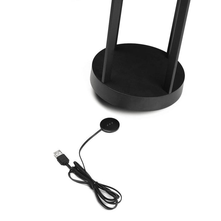 Chieti lanterne bord/gulv 25 cm IP54 oppladbar - Svart-Utebelysning Hagebelysning-Konstsmide-Svart-7821-750-Lightup.no