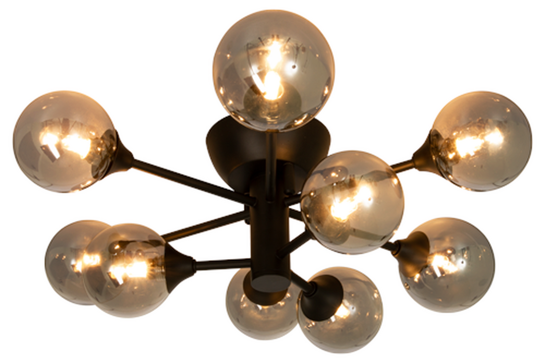 Cosmos taklampe - Svart/røykfarget-Taklamper-Aneta Lighting-Svart / Røyk-16002-15-Lightup.no