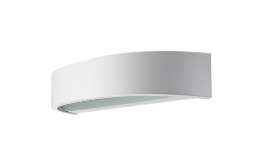 Curve direct vegglampe ned 10W 2700 Kelvin dimbar IP65 - Hvit-Utebelysning vegg opp og ned-Sg Armaturen As-Hvit-3100042-Lightup.no