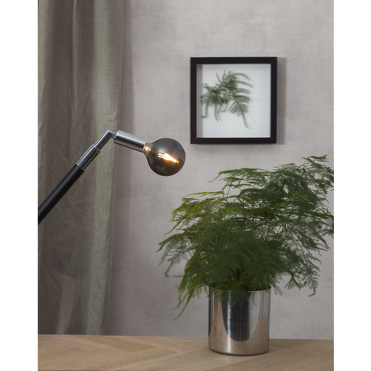 Decoration Globe smoke 80mm, dimbar E14 1,5W - Smoke-LED-pære E14 sokkel-Star Trading-Hvit-355-62-Lightup.no