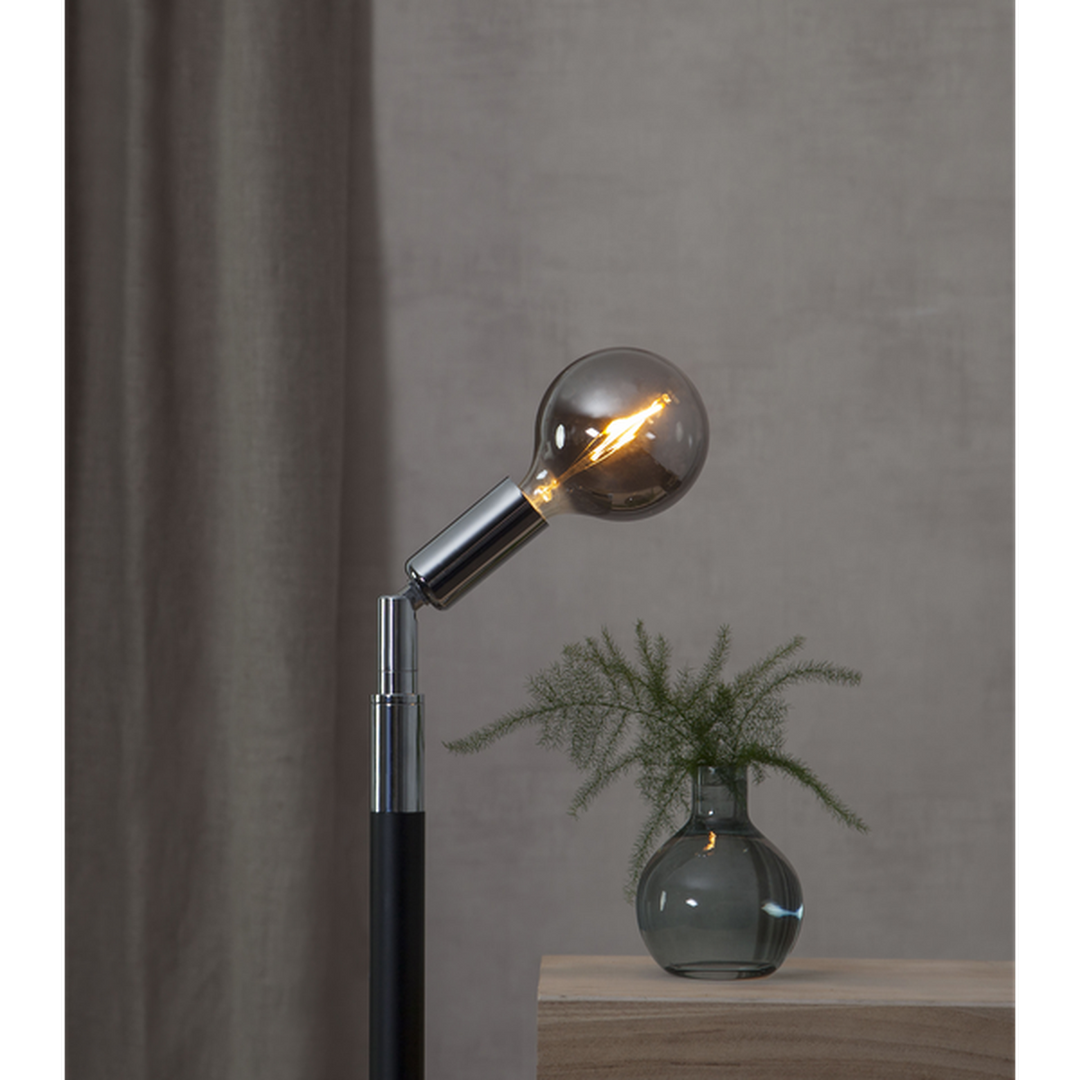 Decoration Globe smoke 80mm, dimbar E14 1,5W - Smoke-LED-pære E14 sokkel-Star Trading-Hvit-355-62-Lightup.no