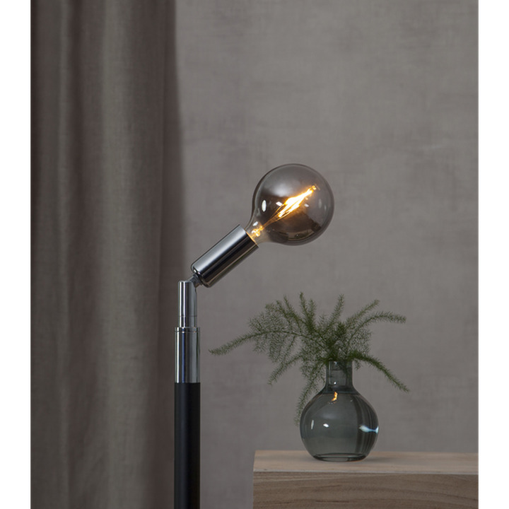 Decoration Globe smoke 80mm, dimbar E14 1,5W - Smoke-LED-pære E14 sokkel-Star Trading-Hvit-355-62-Lightup.no