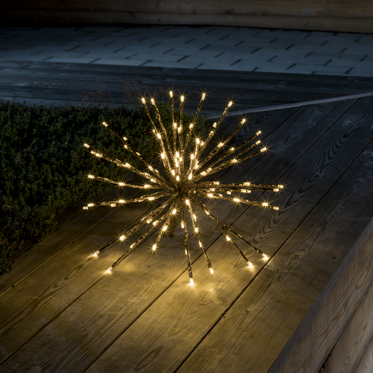 Dekorasjonsball 40 cm 120 LED varmhvit - Gull-Julebelysning dekor og pynt-Konstsmide-Gull-2896-803-Lightup.no