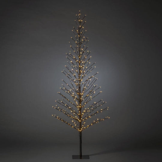 Dekorasjonstre 210 cm med 504 LED amber farget IP44 utendørs-Julebelysning dekor og pynt ute-Konstsmide-Svart-3387-700-Lightup.no