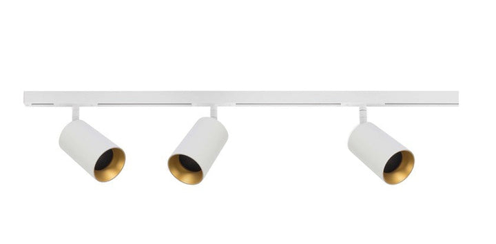 Designline Tube Pro komplett 1 meter spotskinne med 3 spotter GU10 - Hvit-Spotskinner 230V-Antidark-Hvit-3-311-10-1+4-311-01-1+2-312-01-1-Lightup.no