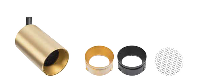 Designline Tube pro enkel spot GU10 - Messingfarget-Spotskinner 230V-Antidark-Messing-2-312-01-4-Lightup.no