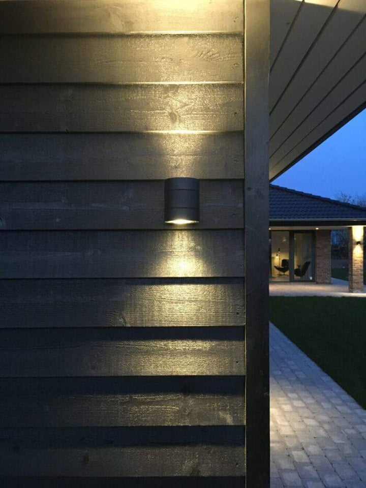 Dolio W90 vegglampe utendørs opp/ned 2x4,2W 3000K IP65 Dimbar - Svart-Utebelysning vegg opp og ned-Antidark-Svart-2-237-15-02-Lightup.no