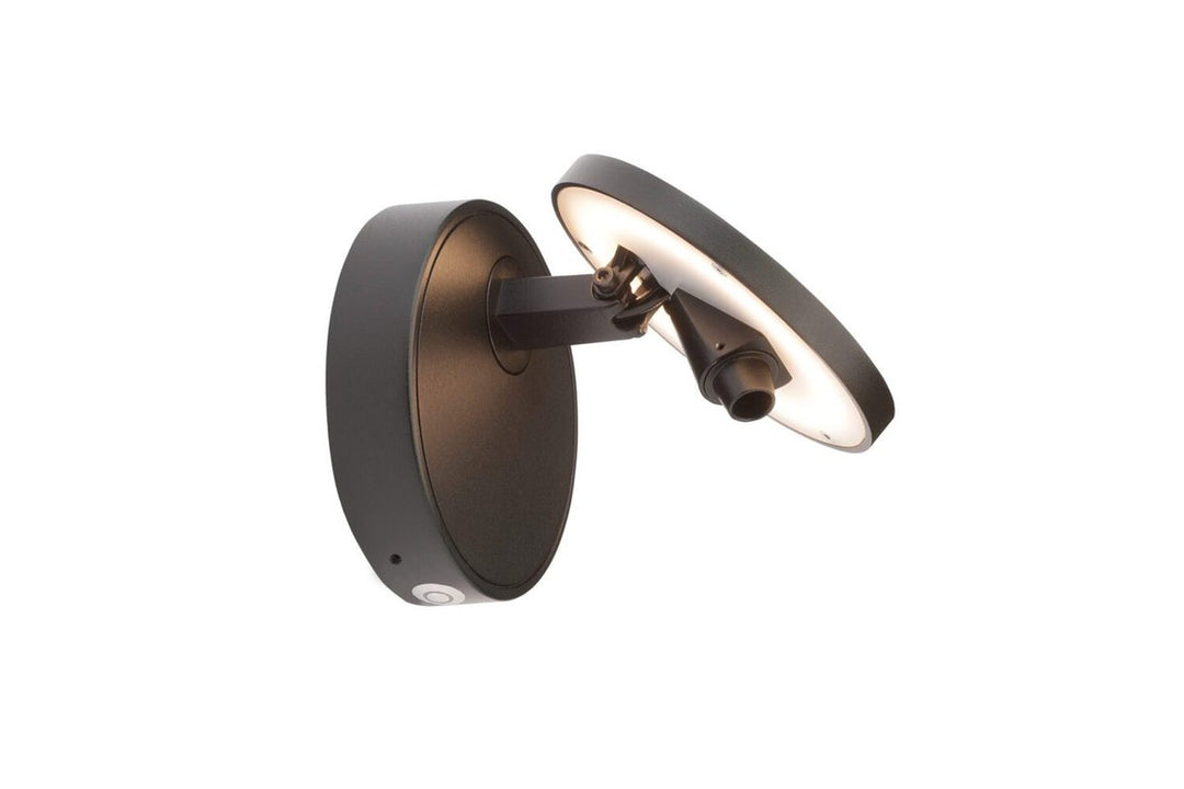 Dot vegglampe 7+3W med dimmer - Svart-Vegglamper-Antidark-Svart-2-216-01-2-Lightup.no