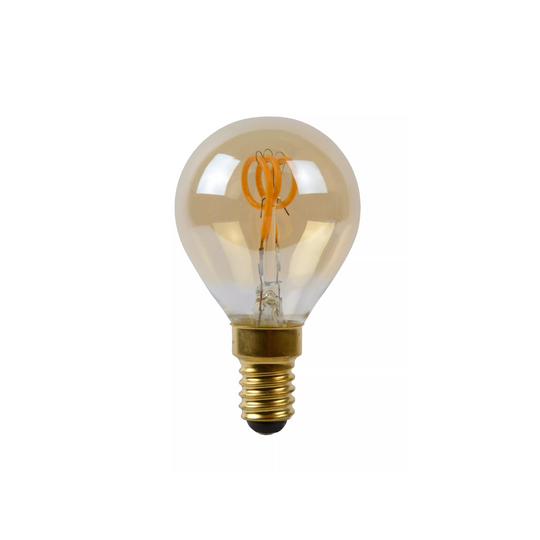 E14 Filament 3W 2200k - Amber-LED-pære E14 sokkel-Lucide-Amber-LC49046/03/62-Lightup.no